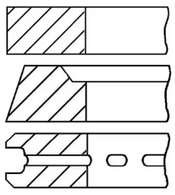 Комплект колец (GOETZE ENGINE: 08-520107-00)