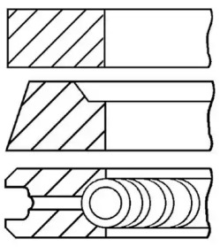 Комплект колец (GOETZE ENGINE: 08-521100-00)