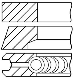 Комплект колец (GOETZE ENGINE: 08-524900-00)