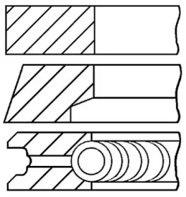 Комплект колец (GOETZE ENGINE: 08-138800-00)