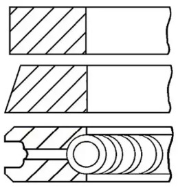 Комплект колец (GOETZE ENGINE: 08-116107-00)