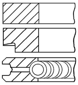 Комплект колец (GOETZE ENGINE: 08-780600-10)