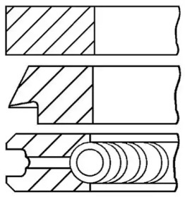 Комплект колец (GOETZE ENGINE: 08-428200-00)