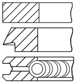 Комплект колец (GOETZE ENGINE: 08-407900-00)