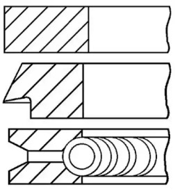 Комплект колец (GOETZE ENGINE: 08-373200-00)