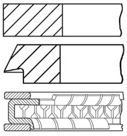 Комплект колец (GOETZE ENGINE: 08-306900-00)