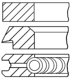 Комплект колец (GOETZE ENGINE: 08-436200-00)