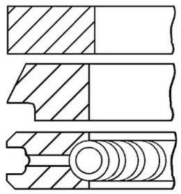 Комплект колец (GOETZE ENGINE: 08-436506-00)