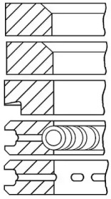 Комплект колец (GOETZE ENGINE: 08-313400-00)