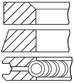 Комплект колец (GOETZE ENGINE: 08-442100-00)