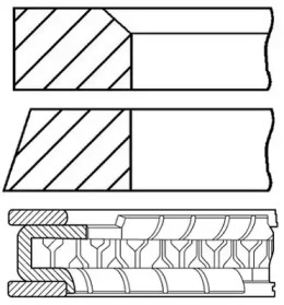 Комплект колец (GOETZE ENGINE: 08-785500-00)