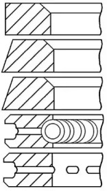 Комплект колец (GOETZE ENGINE: 08-292800-00)