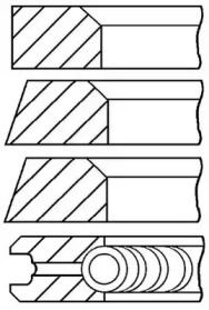 Комплект колец (GOETZE ENGINE: 08-165100-10)