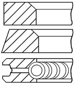 Комплект колец (GOETZE ENGINE: 08-306300-00)