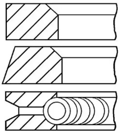 Комплект колец (GOETZE ENGINE: 08-110200-00)