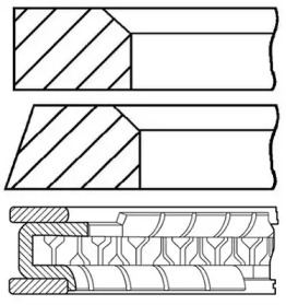 Комплект колец (GOETZE ENGINE: 08-306400-00)