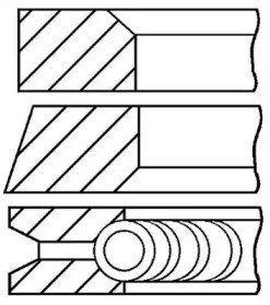 Комплект колец (GOETZE ENGINE: 08-336600-00)