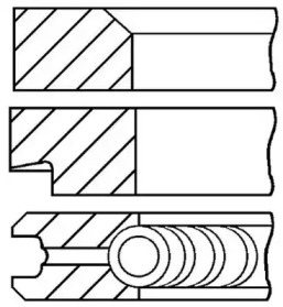 Комплект колец (GOETZE ENGINE: 08-331600-10)