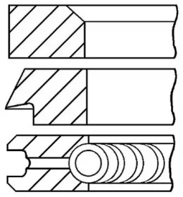 Комплект колец (GOETZE ENGINE: 08-443807-00)