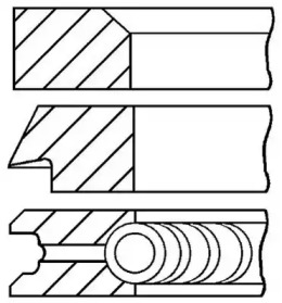 Комплект колец (GOETZE ENGINE: 08-528500-00)