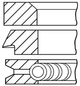 Комплект колец (GOETZE ENGINE: 08-307400-00)