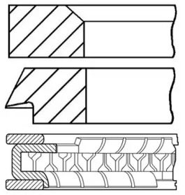 Комплект колец (GOETZE ENGINE: 08-305500-00)