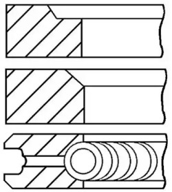 Комплект колец (GOETZE ENGINE: 08-170607-10)