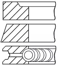 Комплект колец (GOETZE ENGINE: 08-124600-00)