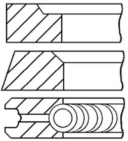 Комплект колец (GOETZE ENGINE: 08-317600-10)