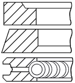 Комплект колец (GOETZE ENGINE: 08-337400-00)