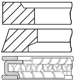 Комплект колец (GOETZE ENGINE: 08-786800-00)