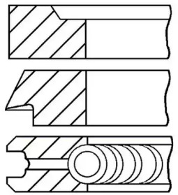 Комплект колец (GOETZE ENGINE: 08-183000-00)