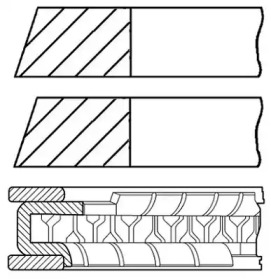 Комплект колец (GOETZE ENGINE: 08-427600-00)