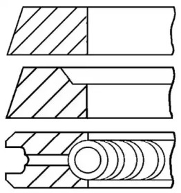 Комплект колец (GOETZE ENGINE: 08-500600-00)