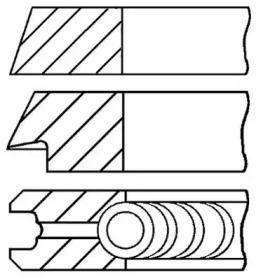 Комплект колец (GOETZE ENGINE: 08-325100-00)