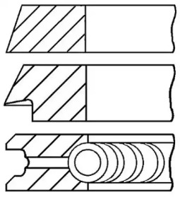 Комплект колец (GOETZE ENGINE: 08-325900-00)