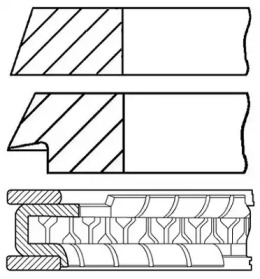 Комплект колец (GOETZE ENGINE: 08-320400-10)