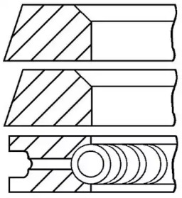 Комплект колец (GOETZE ENGINE: 08-325300-00)