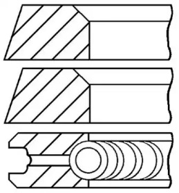 Комплект колец (GOETZE ENGINE: 08-319500-10)