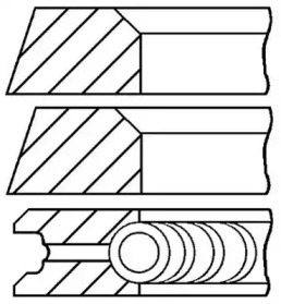 Комплект колец (GOETZE ENGINE: 08-320300-10)