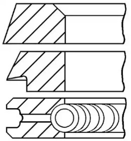 Комплект колец (GOETZE ENGINE: 08-394500-00)