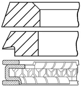 Комплект колец (GOETZE ENGINE: 08-348700-00)