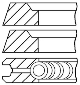 Комплект колец (GOETZE ENGINE: 08-318600-10)