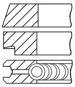 Комплект колец (GOETZE ENGINE: 08-394607-10)