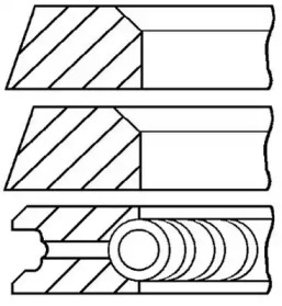 Комплект колец (GOETZE ENGINE: 08-319700-10)