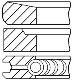 Комплект колец (GOETZE ENGINE: 08-431700-00)