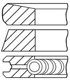 Комплект колец (GOETZE ENGINE: 08-443108-00)