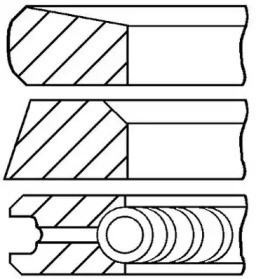 Комплект колец (GOETZE ENGINE: 08-113500-00)