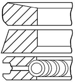 Комплект колец (GOETZE ENGINE: 08-422007-00)