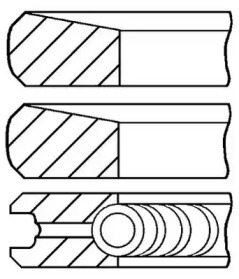 Комплект колец (GOETZE ENGINE: 08-443500-00)